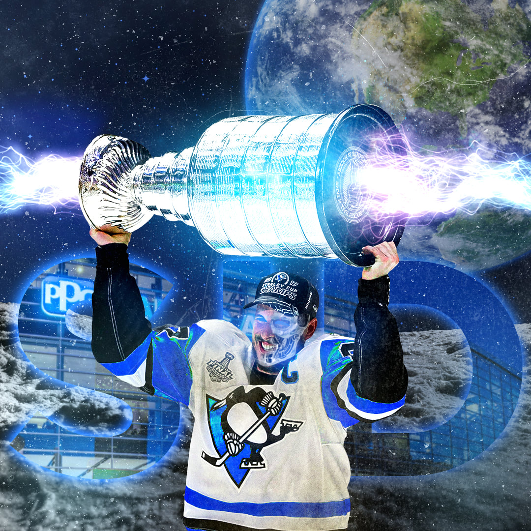 Photoshoped Sidney Crosby on the moon